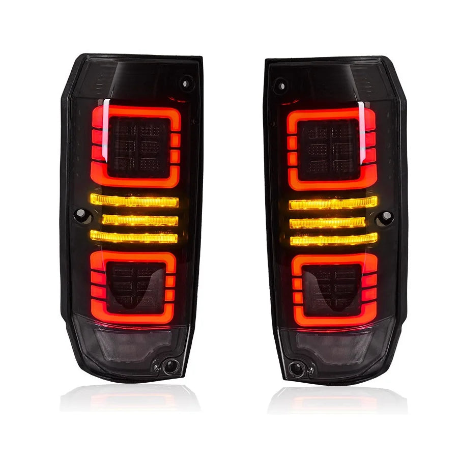Blacked Out LED Land Cruiser 76 Series Tail Lights (2007+)