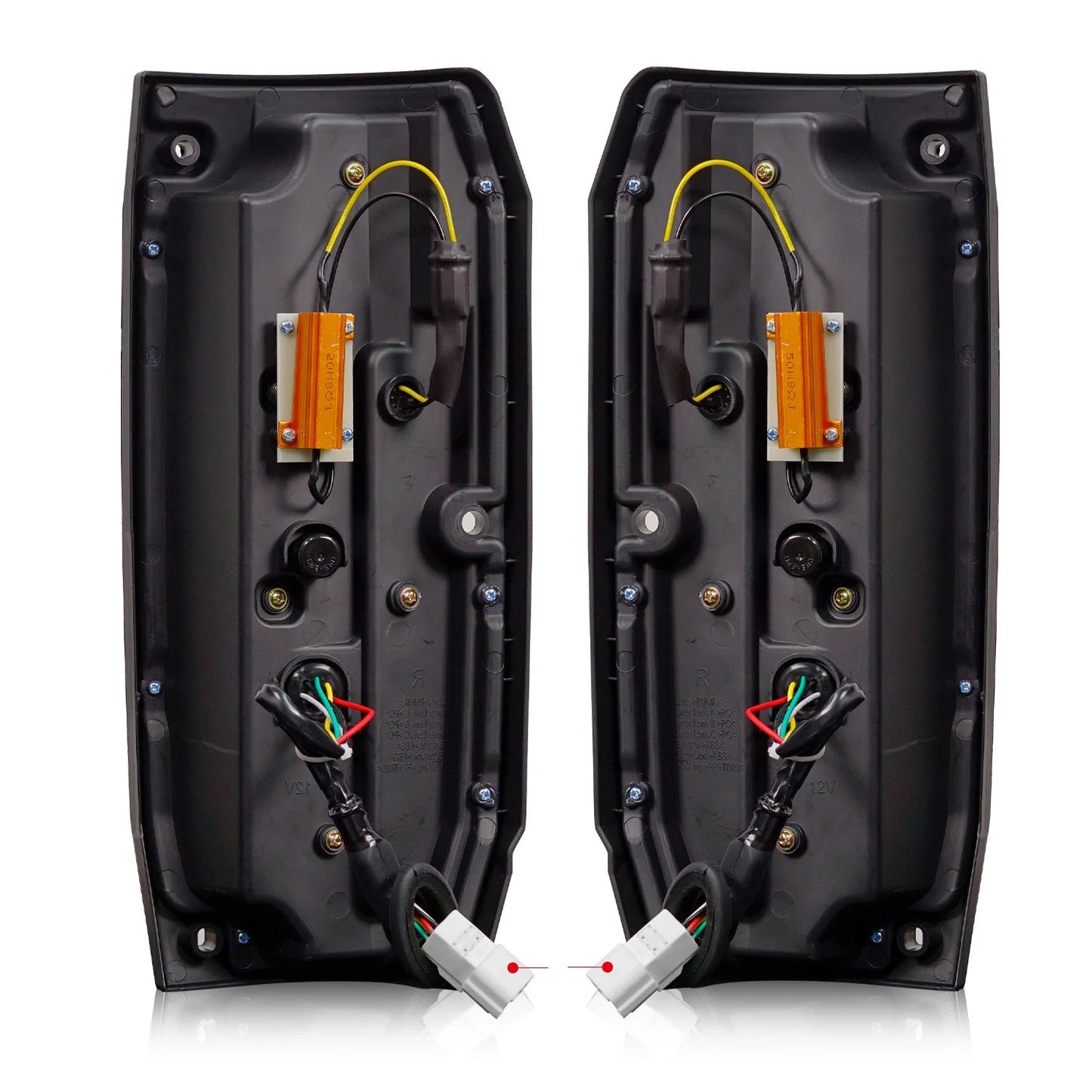 Blacked Out LED Land Cruiser 76 Series Tail Lights (2007+)