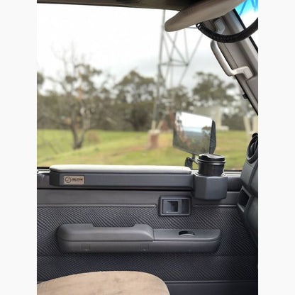 One Stone 70 Series Landcruiser BROWN Armrest: Full set (Front driver + passenger side)